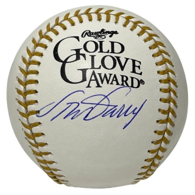 Steve Garvey Signed Rawlings Gold Glove Baseball Beckett Witness BAS COA - Image 1 of 2