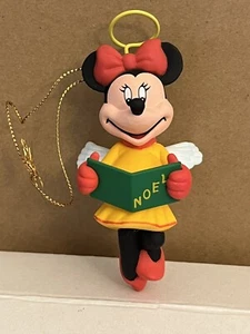 Minnie Mouse Grolier Angel Christmas Ornament 008905 Disney Caroler Vtg RARE - Picture 1 of 5