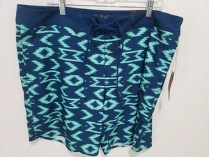 Pantalones cortos de tabla AMERICAN EAGLE AEO para hombre XL AZUL 8" entrepierna 4 vías elásticas - Imagen 1 de 8