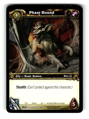 World of Warcraft TCG Blood of Gladiators Trading Card Phase Hound #87 C - Image 1 of 4