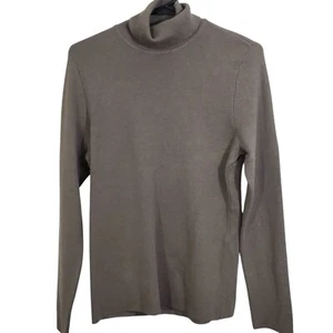 Chico's Ellie Turtleneck Sweater Top Texas Taupe Contemporary NWT Size Medium - Picture 1 of 9