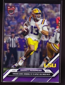 Garrett Nussmeier LSU 2024 Bowman U Now #27 Purple Parallel Color Match 10/25 - Picture 1 of 2