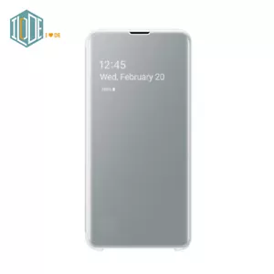 Funda Original Samsung Oficial Galaxy S10e Vista Transparente Abatible (EF-ZG970) Blanca - Imagen 1 de 9