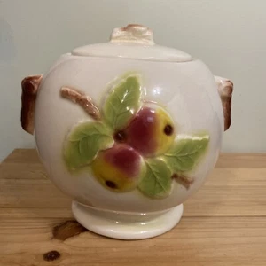 Roseville Pottery RRP Co Cookie Jar Apples Leaves 312 - Picture 1 of 14