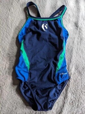 Traje de baño DOLFIN de una pieza para mujer talla 32 verde azul marino azul real Foto 1 de 4
