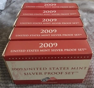 2009-S US Mint 18 Coin Silver Proof Set in OGP with COA - Picture 1 of 2