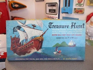 VINTAGE TRESUR HUNT BOARD GAME PIRATES SHIP 1964 MAJIC WAND CO. WW SHIPPING - Picture 1 of 11