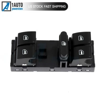 Interruptor maestro de ventana eléctrica para Volkswagen Jetta Passat Golf GTI 2005-2018 2,0 L Foto 1 de 4