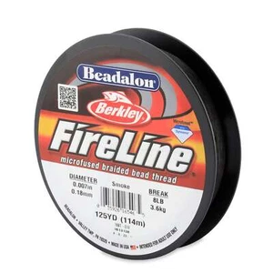 Fireline 8lb Smoke Beading Thread - 125 Yards - Picture 1 of 2