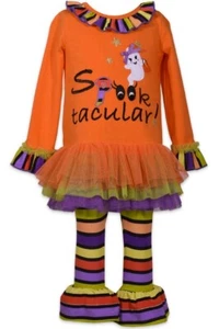 Bonnie Baby Mädchen Ghostly Spooktacular Tutu Kleid & Legging Set-Größe-24M - Bild 1 von 3