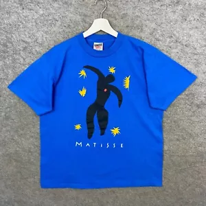 Camisa De Colección Henri Matisse Ícaro Grande Para Hombre Estrellas Azules Arte Puntada Única 1992 - Imagen 1 de 14