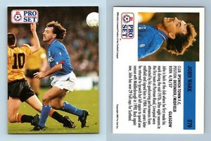 John Wark - Ipswich Town #379 English League 1991-92 Pro Set Trading Card