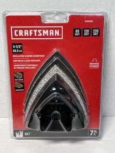 Craftsman 7 Piece Oscillating Sanding Assortment Set - CMA0200 - 3.5" - Picture 1 of 2