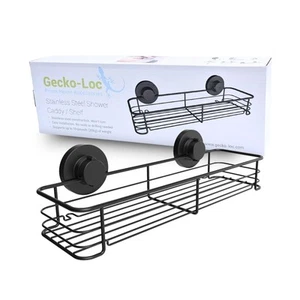 Large Wide suction cup wall mount bathroom shower caddy - wire storage basket... - Picture 1 of 6