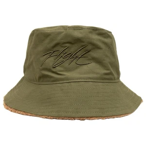 $34 Nike Air Jordan Jumpman Apex Sherpa Winter Reversible Bucket Hat Olive sz S - Picture 1 of 12