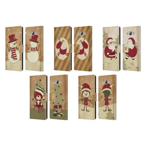 HEAD CASE DESIGNS CHRISTMAS CLASSICS LEATHER BOOK CASE FOR SAMSUNG PHONES 3 - Picture 1 of 11