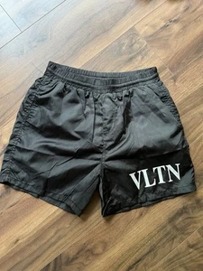 Valentino Black Lined Shorts Size 36 In Vgc - Picture 1 of 5