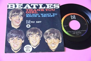 BEATLES 7" THANK YOU GIRL ITALY VEE JAY ITALY PRESS IMPORTATO DAGLI USA RARISSIM - Picture 1 of 1