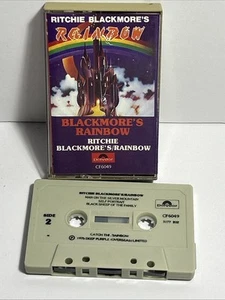 Vintage 1975 Cassette Tape Ritchie Blackmore's Rainbow Polydor PolyGram Records - Foto 1 di 8
