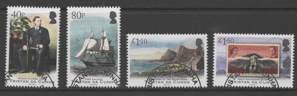 TRISTAN DA CUNHA SG1205/8 2017 ANN OF VISIT OF PRINCE ALBERT VISIT USED - Изображение 1 из 1