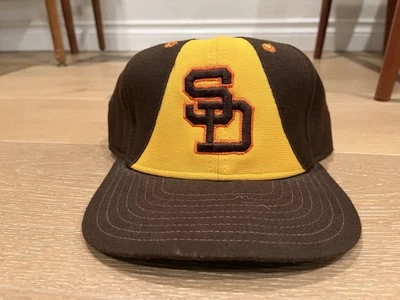 VTG New Era San Diego Padres Taco Bell Panel Fitted 7 5/8 Hat Cap 80s Retro RARE - Image 1 of 4
