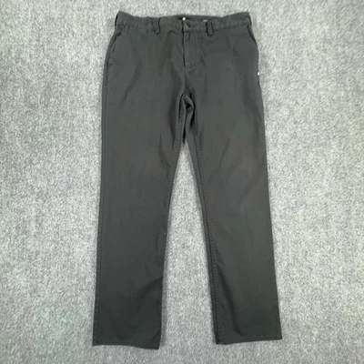 DC Shoes Pantalones Para Hombres 34x30 Negro Recto Chino Sarga Skateboarding Informal Foto 1 de 4