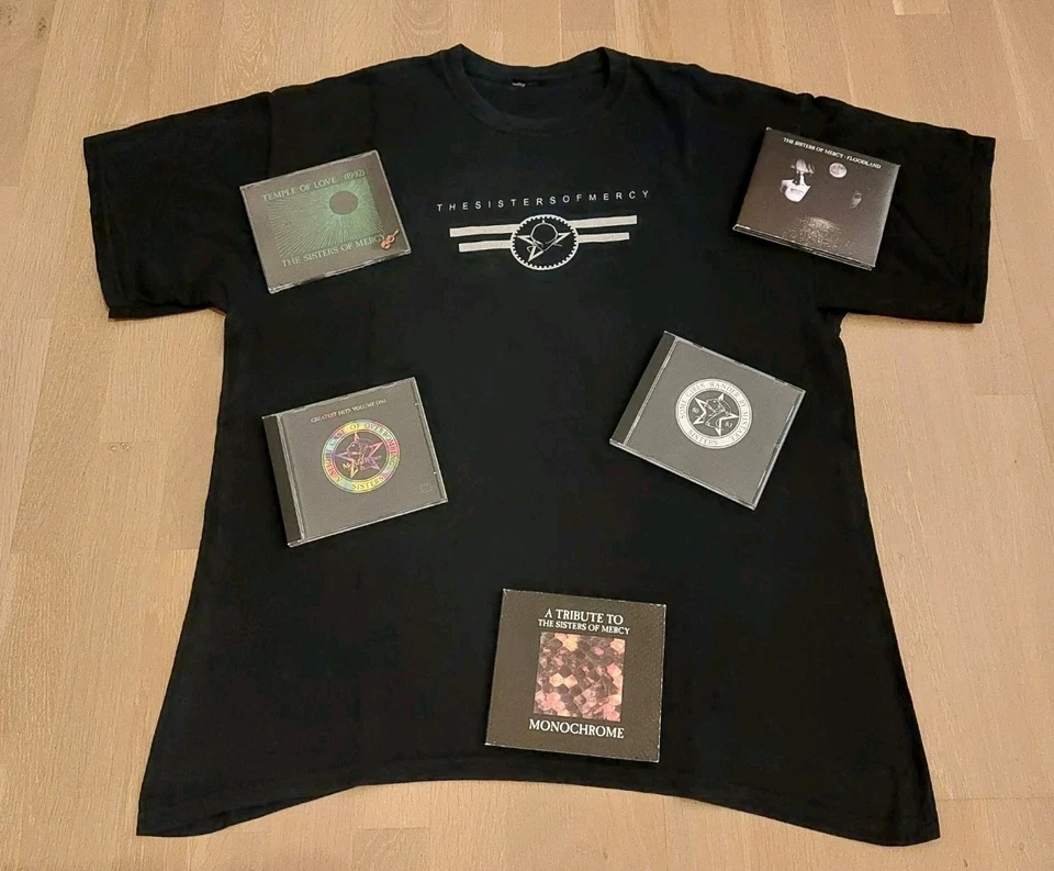 THE SISTERS OF MERCY, Tour-Shirt & 5 CD Sammlung, Temple Of Love Maxi-CD,TOP-RAR - Bild 1 von 4