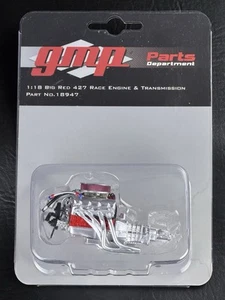 GMP Parts Dept. 1:18 BIG RED 427 Race Engine & Transmission Set Part #18947 NEW - Picture 1 of 8