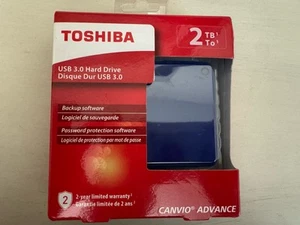 Toshiba 2tb Canvio Advance Portable External Hard Drive USB 3.0 Hdtca20xk3aa - Picture 1 of 4