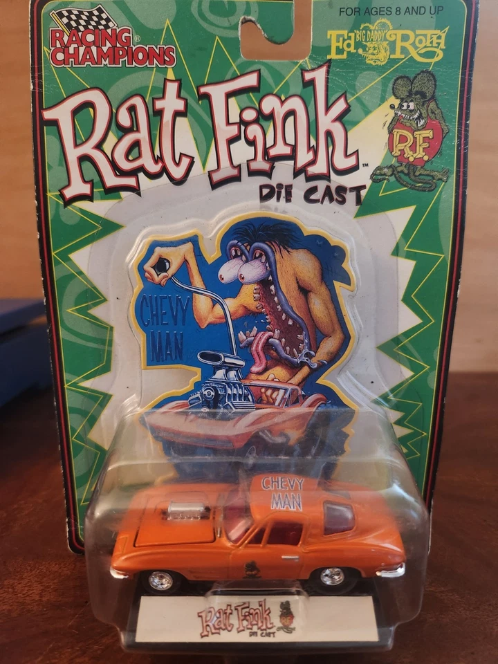 Racing Champions Rat Fink 压铸雪佛兰人 1963 Corvette Pro Mod 全新 IP #E03366 — 第 1/4 张图片