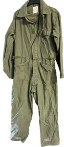 ARMY COVERALLS UTILITY GREEN OLD SCHOOL SIZE MEDIUM #14 - Picture 1 of 4