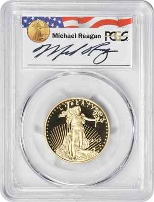 2017-W $25 American Gold Eagle Reagan Legacy Series PR70DCAM PCGS - Image 1 of 2