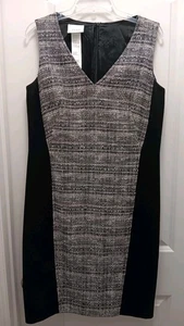 Akris Punto Gr. 10 Tweed & Ponte Strick schwarz ärmellos Etuikleid Rumänien - Bild 1 von 5