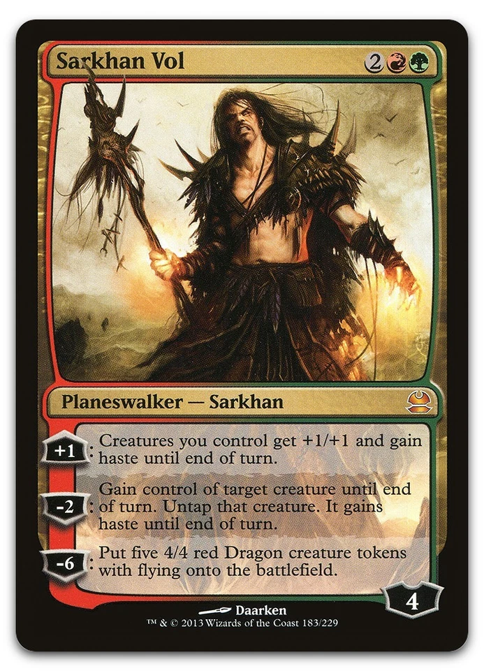 Sarkhan Vol #183 (LP) Modern Masters MMA Magic MTG - Image 1 of 2