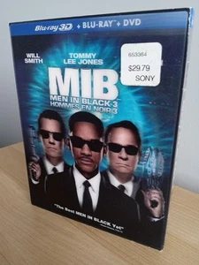 Men in Black 3 3D (Blu-ray/3D Blu-ray/Dvd, 2012) with Lenticular Slipcover - Picture 1 of 10