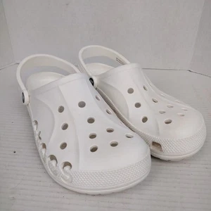 Zueco Crocs Unisex Baya Blanco - EE. UU. Hombres 10 Mujeres 12 - Imagen 1 de 9