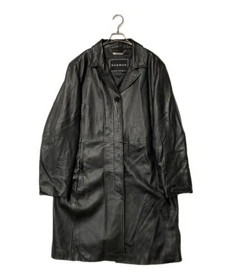 AVENUE                    Leather coat/long coat/AVENUE black - Image 1 of 4