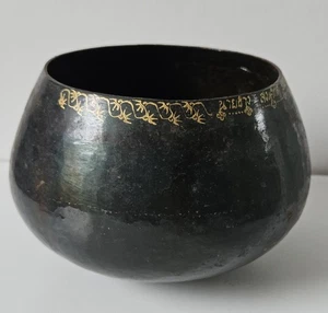 Vintage Large Buddhist Alms Bowl Metal Patta Bowl Patra Bowl - Picture 1 of 10