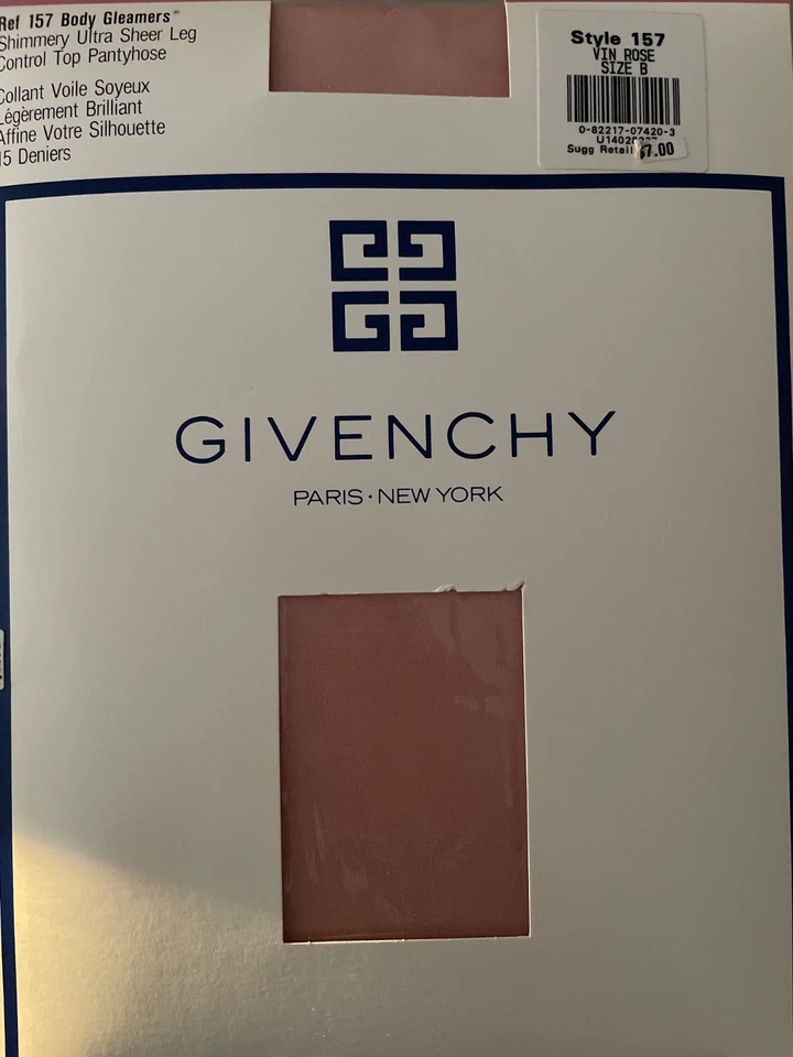 GIVENCHY Pantyhose Body Gleamers Style 157 VIN Ro Shimmery Sheer Size B Vtg 1996 - Image 1 of 1