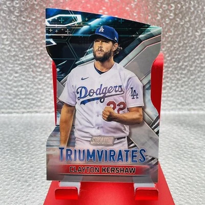 2023 Topps Stadium Club #T-24 Clayton Kershaw Triumvirates - Image 1 of 2