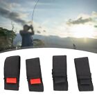 Fishing Reel Spool Belt Red And Black Elastic Protection Band (4Pcs/Pack)