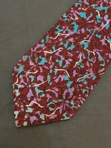 Vintage Italy Missoni Classic Men's 100% Silk Neck Tie 80’s Abstract - Picture 1 of 6