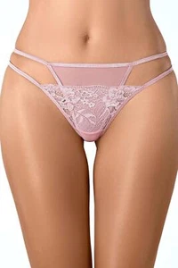Axami Blush Rose Lace Thong - Picture 1 of 5