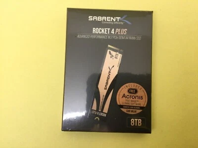 Sabrent Rocket 4 Plus 8TB PCIE 4.0 NVME M.2 2280 Internal SSD SB-RKT4P-8TB New - Image 1 of 4