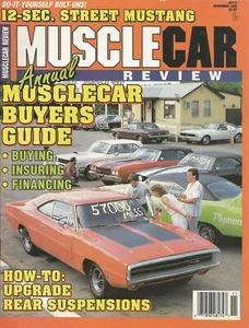 MUSCLE CAR REVIEW 1988 NOV - GS400, Z/28, GT-40, 413, 429 TORINO GT - Imagen 1 de 1