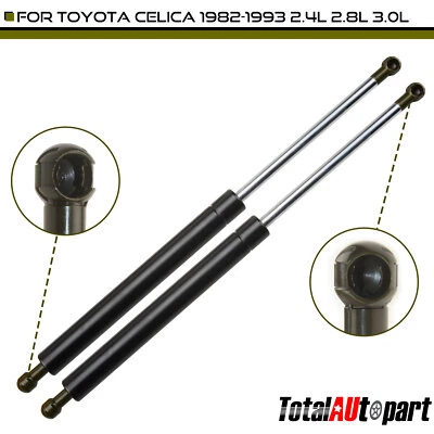 2x Soportes de elevación Amortiguador Puntal para Toyota Supra 86-90 Celica 82-84 1986 Capó delantero Foto 1 de 4