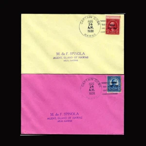 US Stamp Regular Issues Used, F/VF S#647-648 2 covers 1st day of issue at any PO - Picture 1 of 1