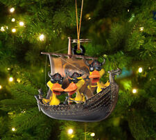Personalized Duck Ornament, Duck Viking Boat Ornament, Duck Viking Car Ornament