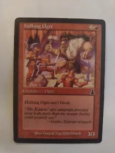 MTG Magic The Gathering Card hulking OgreCreatureOgre Red Urza's Destiny 1999 - Picture 1 of 2