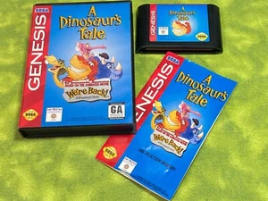 A Dinosaur's Tale Sega Genesis Spiel CIB KOMPLETT Spiel, Box und Handbuch getestet!! - Bild 1 von 19